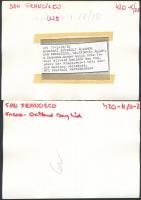 cca 1970 USA San Francisco 4 db sajtófotó / USA 4 town-view press photos 19x13 cm