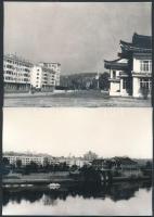 cca 1970 VIetnam Phenjan 10 db sajtófotó / VIetnam 10 town-view press photos 19x13 cm