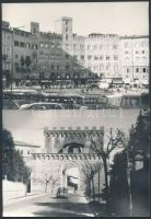 cca 1970 17 db Olasz, német, svájci sajtófotó /  17 European town-view press photos 19x13 cm