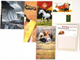 Kobra telefonkártya berakó 48 férőhellyel + Telefonkártya katalógus 1991-1999 + 11 db különféle motí...