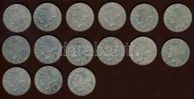 Ausztria 1957-70. 10Sch Ag (15x) T:2,2/3