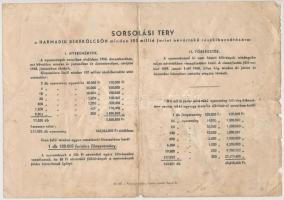 Budapest 1952. "Harmadik Békekölcsön" nyereménykötvénye 50Ft értékben, szárazpecséttel T:I...