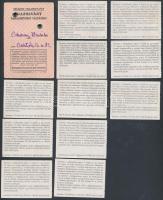 cca 1950-2004 12 db közlekedési bérletszelvény