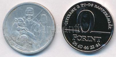 1969. "BUÉK - Volán" Al zseton + ~2000. "Citibank 0Ft-os bankszámlák" fém zseton...
