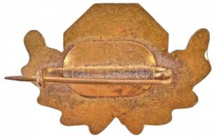 1971. "Budapest 1971. (Vadászati Világkiállítás)" zománcozott Br kitűző (22x31mm) T:2