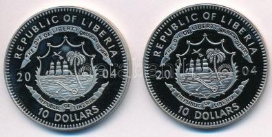 Libéria 2004. 10$ "Szabadság pillanatai - Ceausescu diktatúrájának bukása 1989" multicolor...