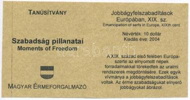 Libéria 2004. 10$ "Szabadság pillanatai - A gén-térkép 2000" multicolor + 10$ "Szabad...