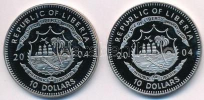 Libéria 2004. 10$ "Szabadság pillanatai - Lech Walesa és a Szolidaritás 1980" multicolor +...