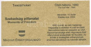 Libéria 2004. 10$ "Szabadság pillanatai - Lech Walesa és a Szolidaritás 1980" multicolor +...
