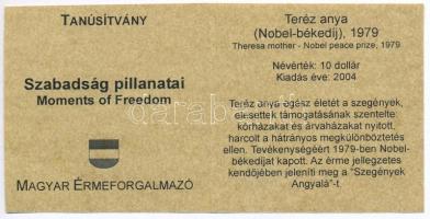 Libéria 2004. 10$ "Szabadság pillanatai - Az első ember a Holdon 1969" multicolor + 10$ &q...