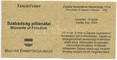 Libéria 2004. 10$ "Szabadság pillanatai - Zapata forradalma Mexikóban 1914" multicolor + 1...