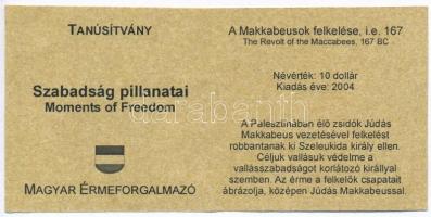 Libéria 2004. 10$ "Szabadság pillanatai - A Makkabeusok felkelése i. e. 167" multicolor + ...