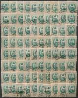 1859 160 db 20kr-os okmánybélyeg, hagyatékból berakólapon