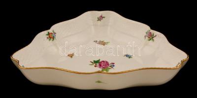 Herendi Eton mintás tál, kézzel festett, jelzett, hibátlan,  26×24 cm