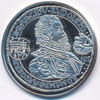 DN "Magyar tallérok utánveretben - Rudolf tallérja 1598 " Ag emlékérem tanúsítvánnyal (20,04g/0.999/38,6mm) T:PP kis patina