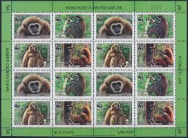 WWF: Monkeys minisheet, WWF: Majmok kisív