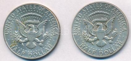 Amerikai Egyesült Államok 1968D 1/2$ Ag "Kennedy" (2x) T:2 kis patina
USA 1968D 1/2 Dolla...