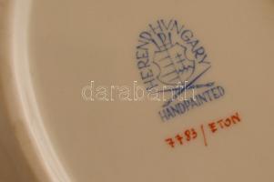 Herendi Eton mintás hamuzó, kézzel festett, jelzett, hibátlan,  13×8 cm