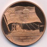 Lebó Ferenc (1960-) 1992. "Wekerle Sándor - Szent István csatahajó" vörösréz emlékérem (42...