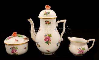 Herendi Eton mintás mokkás készlet, kézzel festett, jelzett, hibátlan