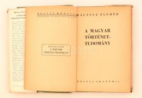 Mályusz Elemér: A magyar történettudomány. (Budapest, 1942), Bólyai Akadémia. Kiadói kissé foltos fé...