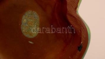 Zsolnay eozin mázas kislány a korsóval, jelzett, hibátlan, m:7 cm