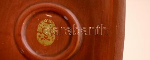 Zsolnay eozin mázas őzpár, jelzett, hibátlan, h:16 cm, m:8 cm