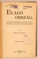 Tokaji László: Eladó ország. Az Erdélyrészi földbirtok-forradalom utóbbi 10 év adatai. Az Erdélyrészi földbirítok-politika feladatai. Az állam és a társadalom teendői. Kolozsvár, 1913, Szerzői kiadás, Gombos F. Lyceum-Könyvnyomda. Modern félvászon kötés, intézményi bélyegzőkkel. Jó állapotban.