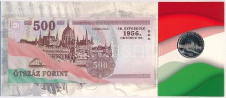 2006. 50Ft Cu-Ni "1956-os forradalom" első napi veret + 500Ft "EB" bankjegy &quo...