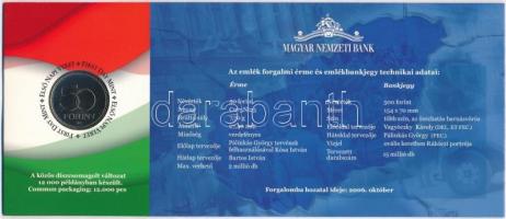 2006. 50Ft Cu-Ni "1956-os forradalom" első napi veret + 500Ft "EB" bankjegy &quo...