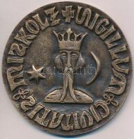 Varga Miklós (1928-) 1965. "600 éves Miskolc 1365-1965" Br emlékérem (91mm) T:1-