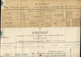 1944 Svéd vöröskereszt védlevél+további, részben katonai vonatokzású családi okmányok, összesen 13db