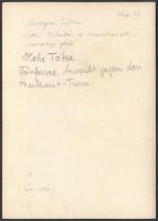 cca 1910-1915 Magas-Tátra, az Öttó, kilátás a Markazit-torony felé, Erdélyi Mór felvétele, hátulján ...