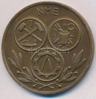 1959. "10 éves - A Nehézipari Műszaki Egyetem 1949-1959 / NME" Br emlékérem (45mm) T:2 ph