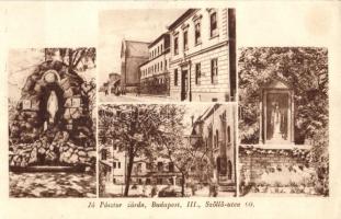 Budapest III. Óbuda Szőlő utca 60. Jó pásztor zárda, Jó pásztor zárda kiadása (tűnyomok / pinholes)