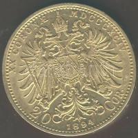 Ausztria 1894. 20K Au 6,775g T:2+