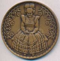 Csúcs Viktória (1934-) DN "Mezőkövesd" Br emlékérem (60mm) T:2