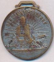 Berán Lajos (1882-1943) 1935. "Bercsényi-Tüzérek / Bercsényi Miklós gróf" ezüstözött Br em...