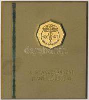 DN "KPVDSZ 1900-1975 - A szakszervezet iránti hűségért" Br emlékplakett (102,5x89mm) T:2 fo.