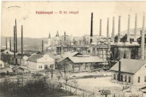 Vajdahunyad, Hunedoara; Vasgyár, Adler fényirda / iron factory (vágott / cut)