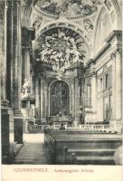 Szombathely, székesegyház belső / church interior, kiadja Özv. Fekete Istvánné (EK)
