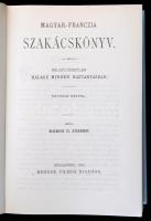 Dobos C. József: Magyar-franczia szakácskönyv. Nélkülözhetetlen kalauz minden háztartásban. Budapest...