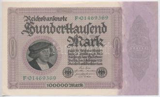 Németország / Weimari Köztársaság 1923. 100.000M (5x) T:II-III
Germany / Weimar Republic 1923. 100....