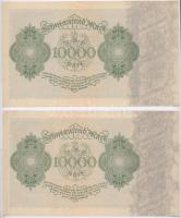 Németország / Weimari Köztársaság 1922. 10.000M (4x) sorszámkövetők T:I- 
Germany / Weimar Republic...