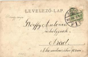 1902 Arad, Minorita templom a lebontás havában, fényképezte Weisz Hugó, kiadja Kerpel Izsó / church,...