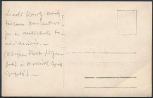 Liedl Károly (1896 - ?) diákkori karikatúrája  a Buda visszafoglalása című festmény alapján a Budape...