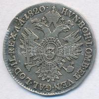 Ausztria 1820A 3kr Ag "Ferenc" T:3 durva ph.  Austria 1820A 3 Kreuzer Ag "Franz II" C:F heavy edge error Krause KM# 2118