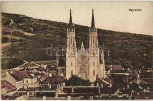 Versec, Vrsac; Látkép, templom (EK)
