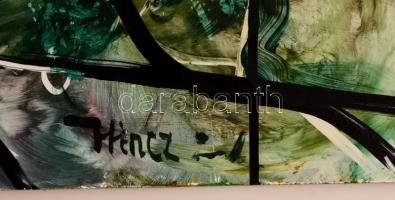 Hincz jelzéssel: Női arc. Olaj, farost, 78×59 cm