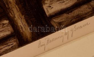 Svance jelzéssel: Koppenhága, Vor Frelsers Kirke. Színezett rézkarc, papír, jelzett, foltos, 63×49 c...